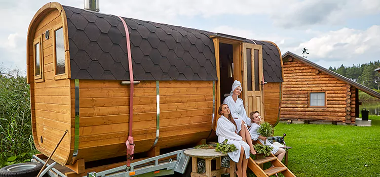 Residential Outdoor Cabin Sauna Construction in Whitby, Ontario